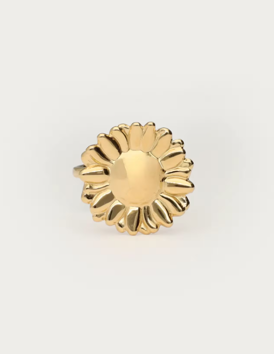 Anillo con detalle de girasol