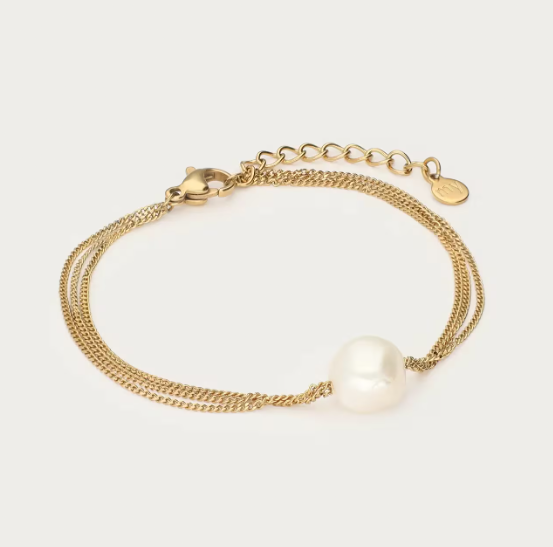 Pulsera doble de diseño llamativo