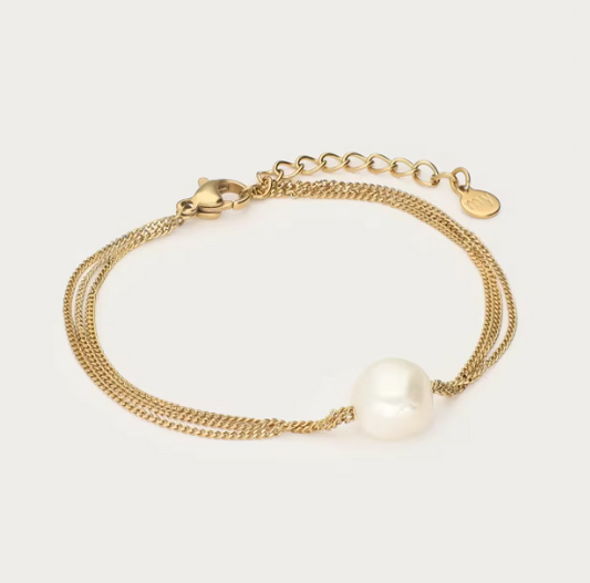 Pulsera doble de diseño llamativo