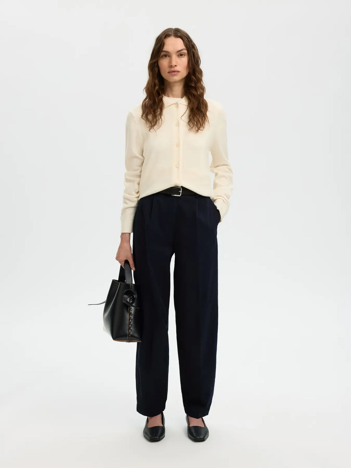Pantalón de corte barrel