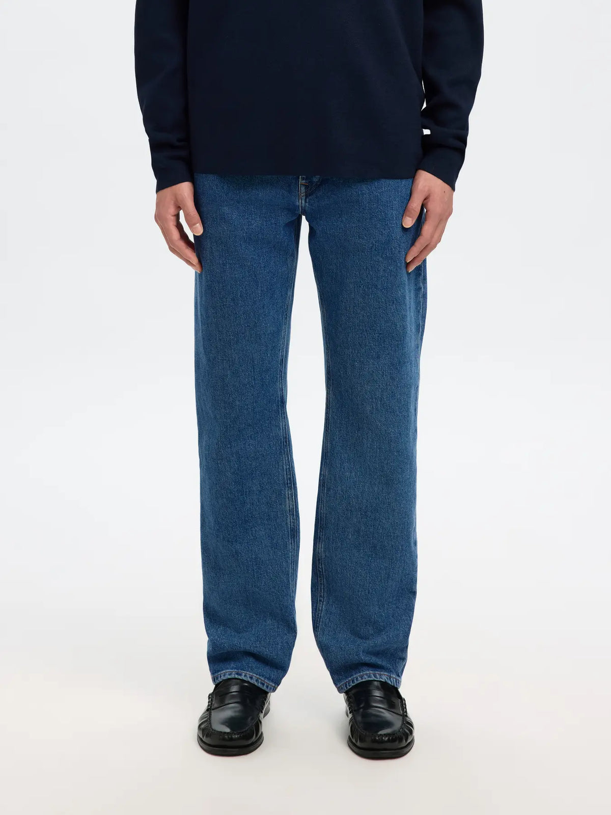 Jeans de corte recto confeccionados en denim