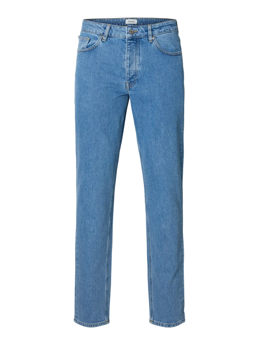 Jeans de corte slim confeccionados en denim